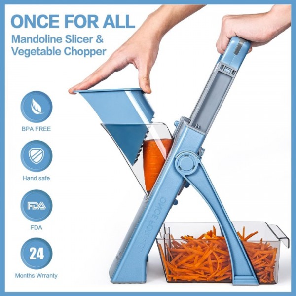 Gemüseschneider Once for All Verstellbar Gemüsehobel Genius Mandoline Vegetable