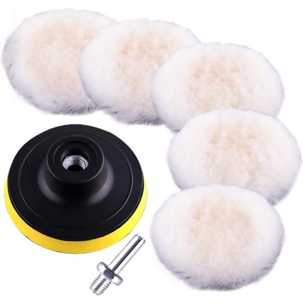 Polishing Pad Sponge Mop Buffing Kit For Car Wheel...