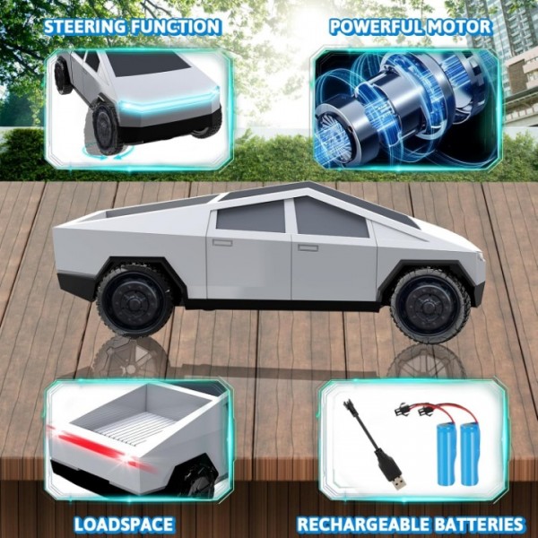 2.4GHz All-Terrain RC Truck Toy with Dual Batteries