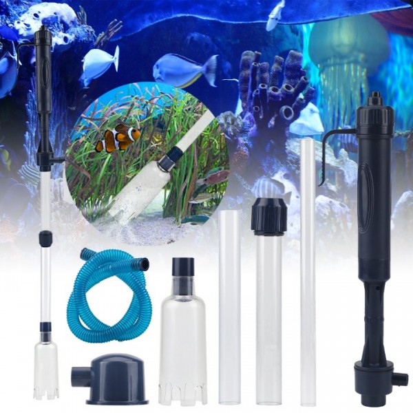 Electric Gravel Vacuum Cleaner Pump Aquarium Fish Tank Water Change Siphon