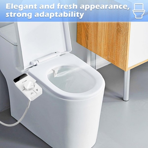 Bidet Toilet Attachment with Dual Nozzles
