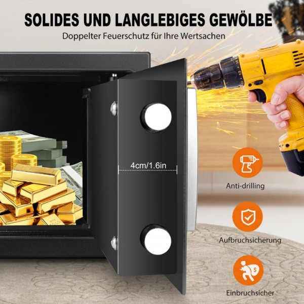 8.5L Digital Safe Box with PIN Code and Keys
