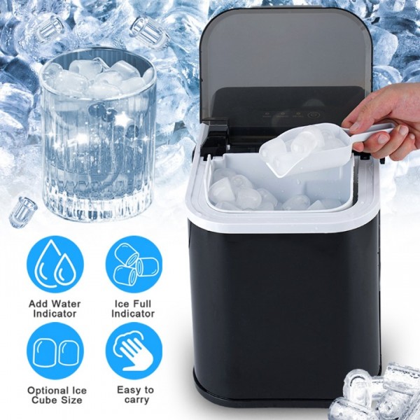 Profi~ Eiswürfelmaschine Eiswürfelbereiter Ice Maker 12KG/24H Selbstreinigendes