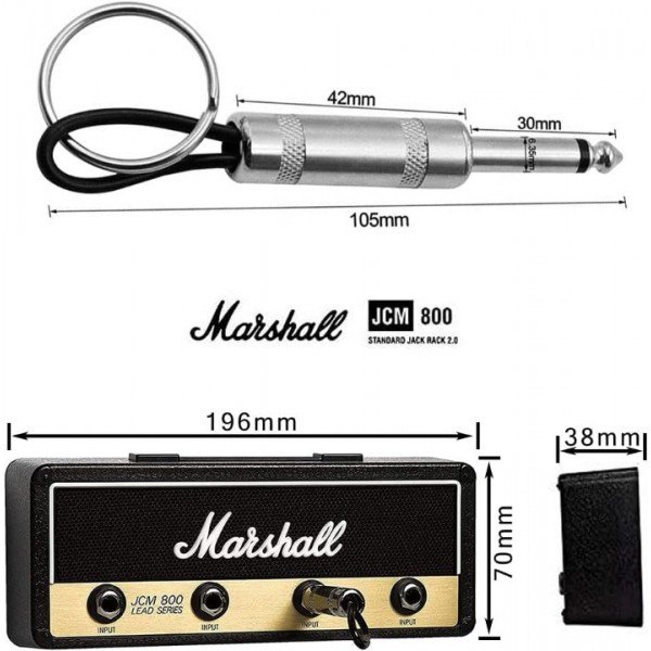 Guitar Plug Key Holder Wall Mount for Music Lovers