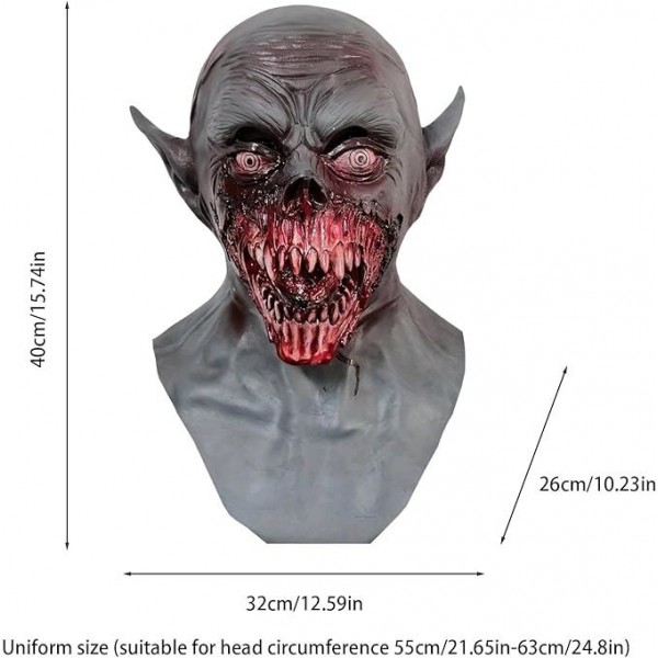 Scary Vampire Latex Mask Halloween Costume Party Accessory