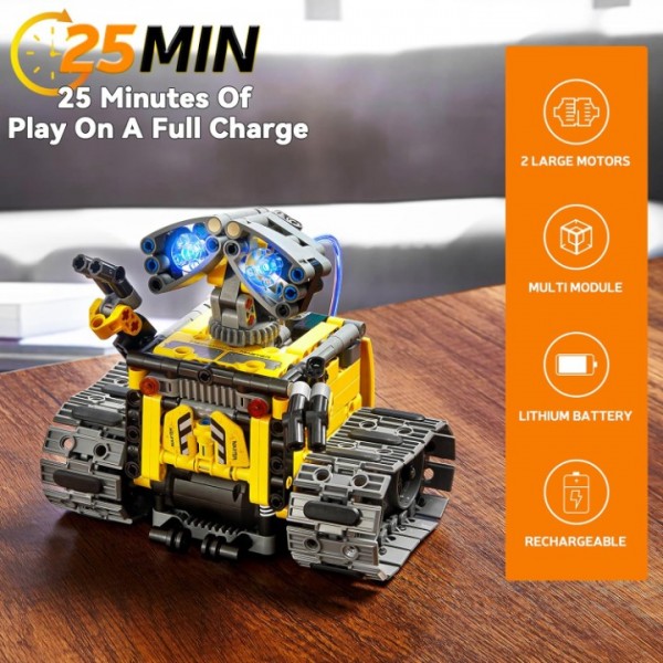 4 in 1 Roboter Kinder Technik Ferngesteuert Bauspi...