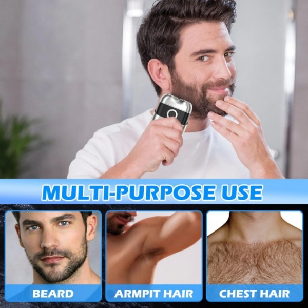 Portable Electric Shaver with LED Display