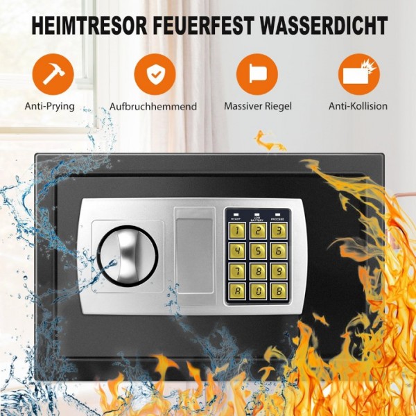 8.5L Digital Safe Box with PIN Code and Keys
