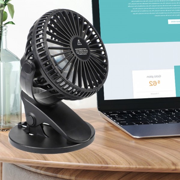 360° Grow Ventilator mit Clip 3-Stufen Umluftventilator für Zelt Grow Box Fan DE