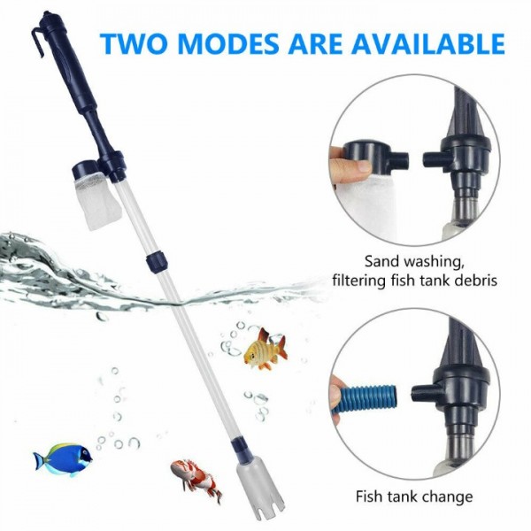 Electric Gravel Vacuum Cleaner Pump Aquarium Fish ...