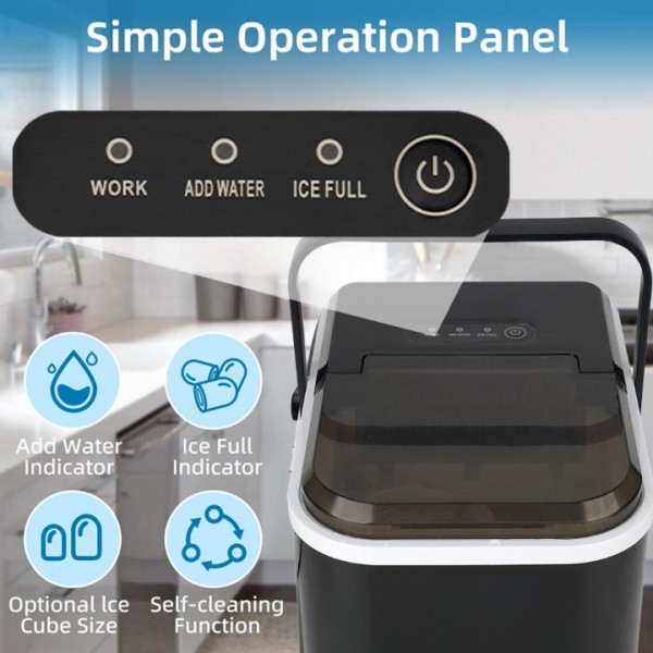 105W Ice Cube Maker With Infrared Sensor