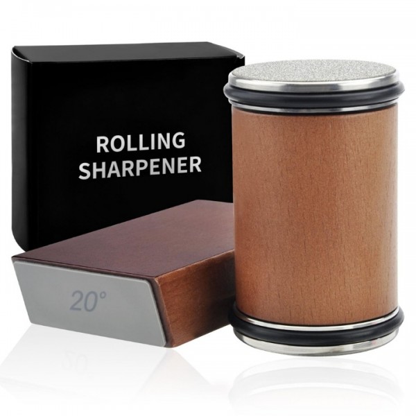 15° 20° Diamond Rotary Knife Sharpener Wooden Ba...