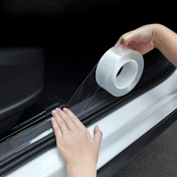 5M Acrylic Car Sticker Door Sill Scuff Anti Scratch Tape Protective Film Clear