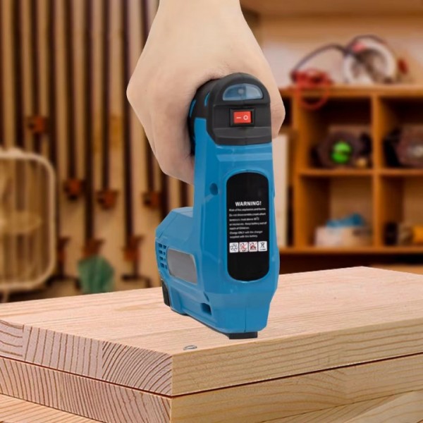 Cordless Electric Nail Gun with 2000mAh Battery and Staples