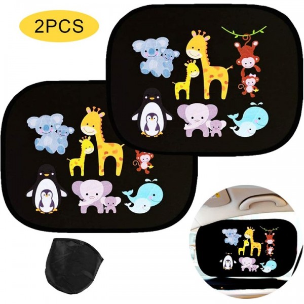 New 2pcs Animal Car Side Window Sun Shade Visor UV...