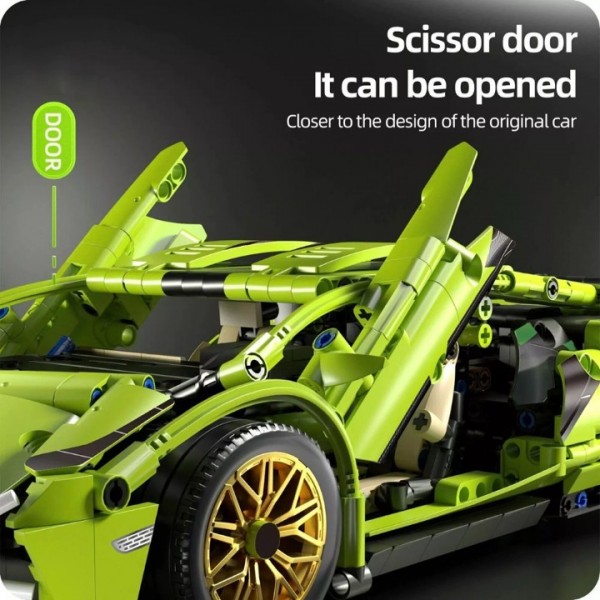 Sports Car Technic Building Blocks Racing Kit 1:14 Model Toy Learning Experien