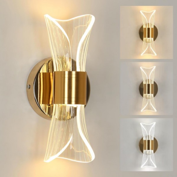 Modern Dimmable LED Wall Lamp with 3 Color Temperatures