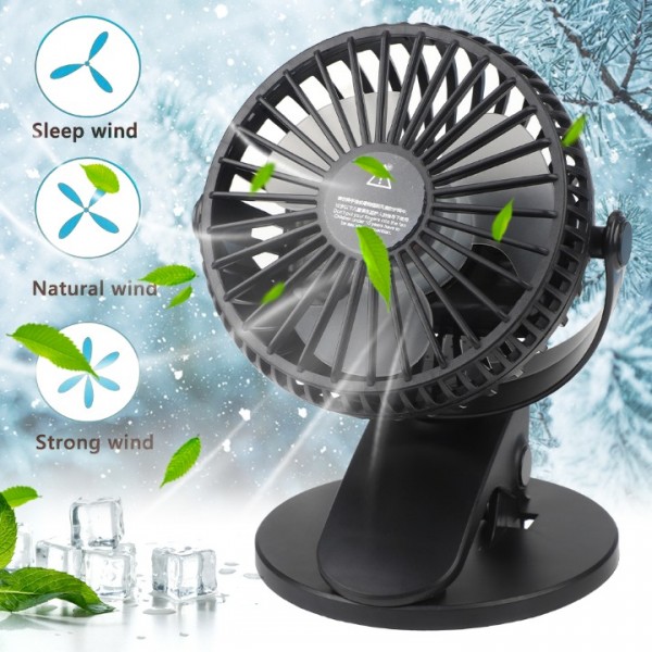 360° Grow Ventilator mit Clip 3-Stufen Umluftventilator für Zelt Grow Box Fan DE