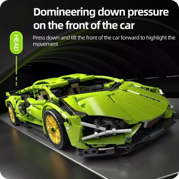 Sports Car Technic Building Blocks Racing Kit 1:14...