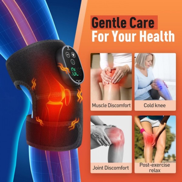 Wireless Heated Knee Brace with Touchscreen Control