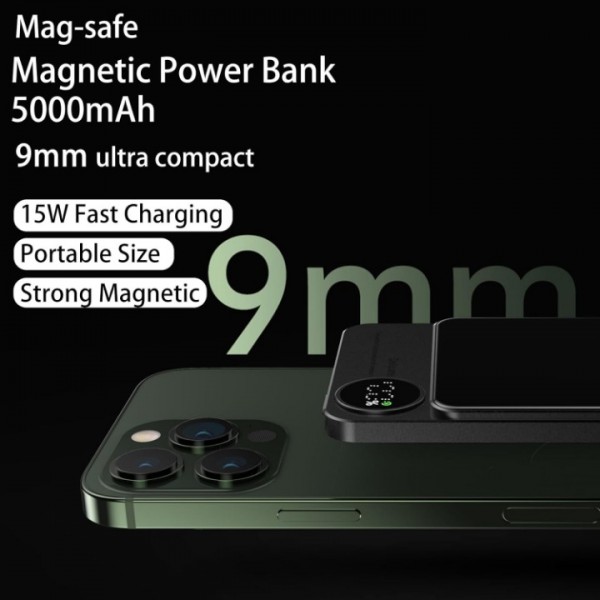 Magnetic Wireless Power Bank Fast Charging Portable Battery Pack