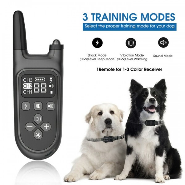 1000M Hund Ausbildung Stromschlag Erziehungshalsband Hunde Vibration Ton e-Shock