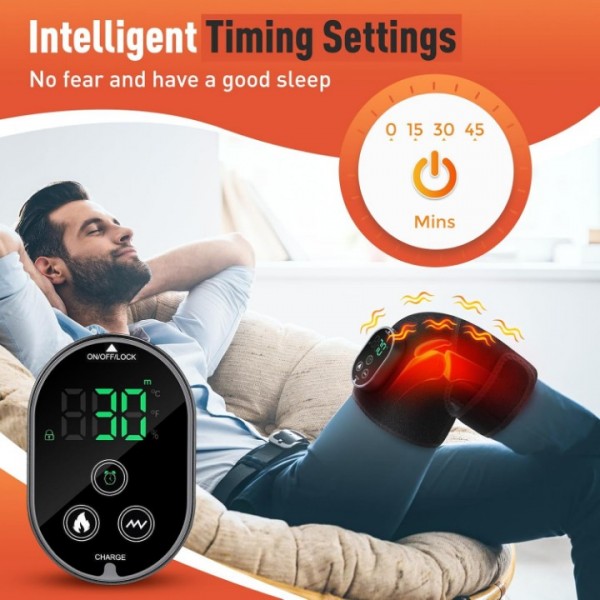 Wireless Heated Knee Brace with Touchscreen Control