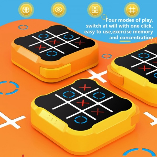 4-in-1 Tic Tac Toe Handheld Game Console with Memory Mode