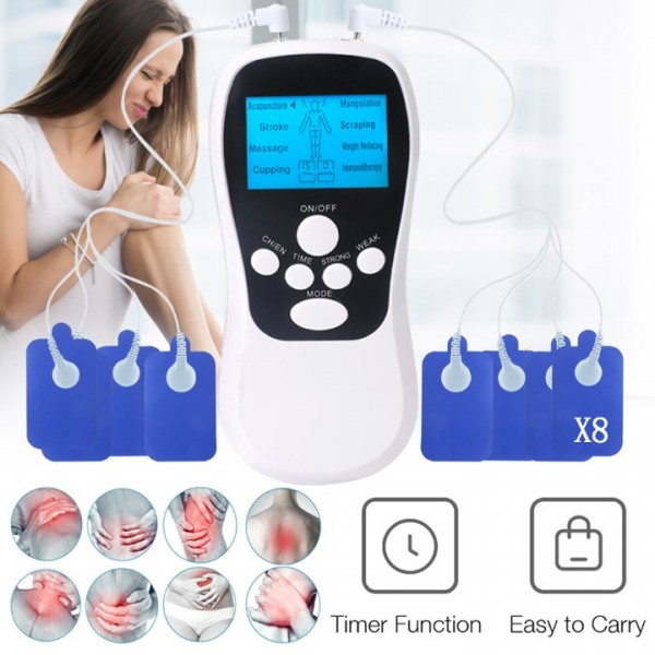 TENS EMS Reizstromgerät Elektro Stimulationsgerät Massage Gerät Muskelstimulator