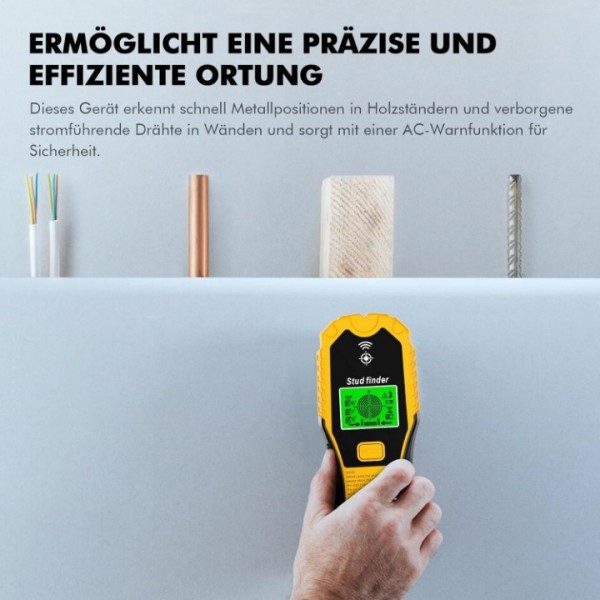 Multifunktionaler Wand und Leitungsdetektor