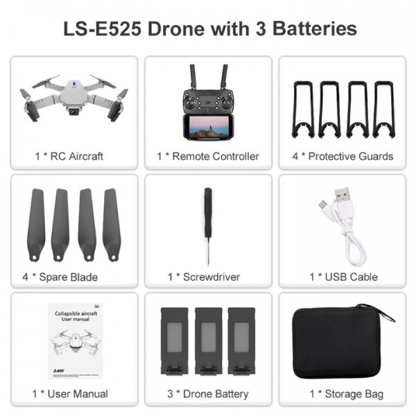 4K HD Drohne mit Dual Kamera RC Quadrocopter Spielzeug Kamera-Drohnen FPV Drone