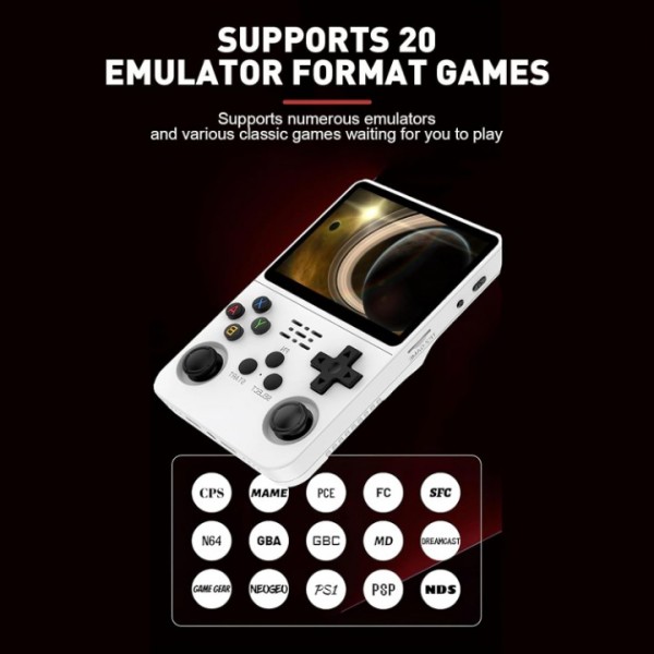 R36s Retro Handheld Videospiel Konsole-21000 Spiele vorinstalliert - Linux-128GB
