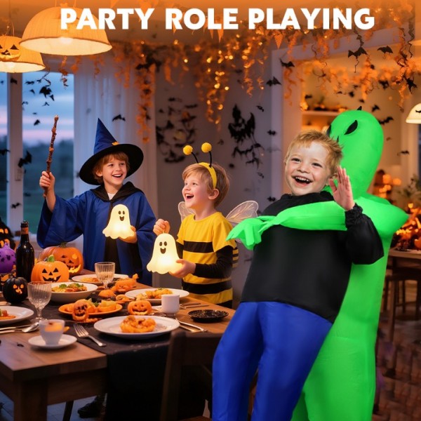Kids Inflatable Alien Costume for Halloween and Party Fun
