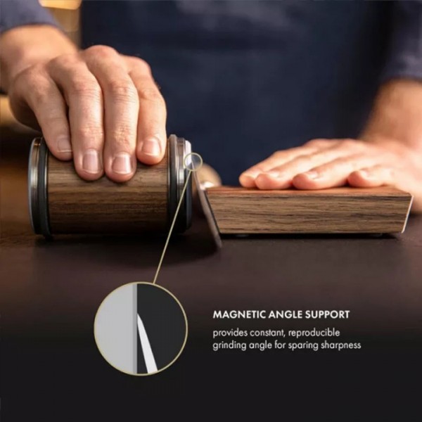 15° 20° Diamond Rotary Knife Sharpener Wooden Base