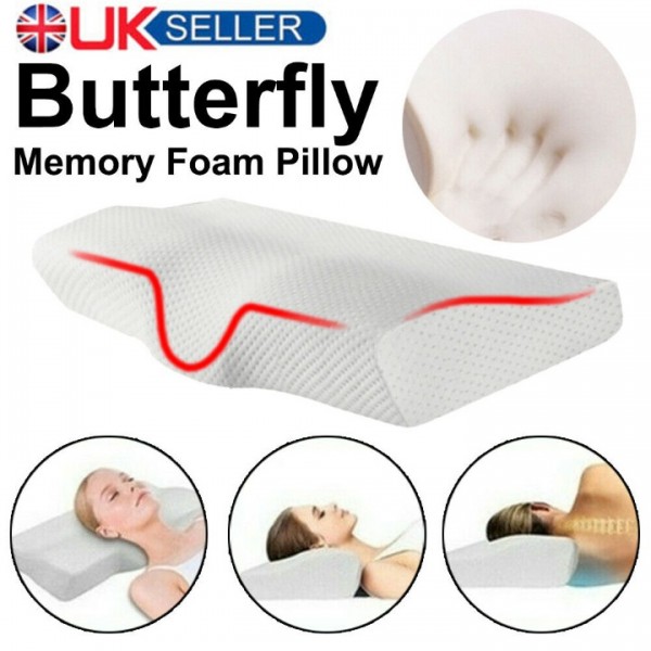 Comfortable Memory Foam Pillow Cervical Health Pillow fr Neck Support Anti Snore