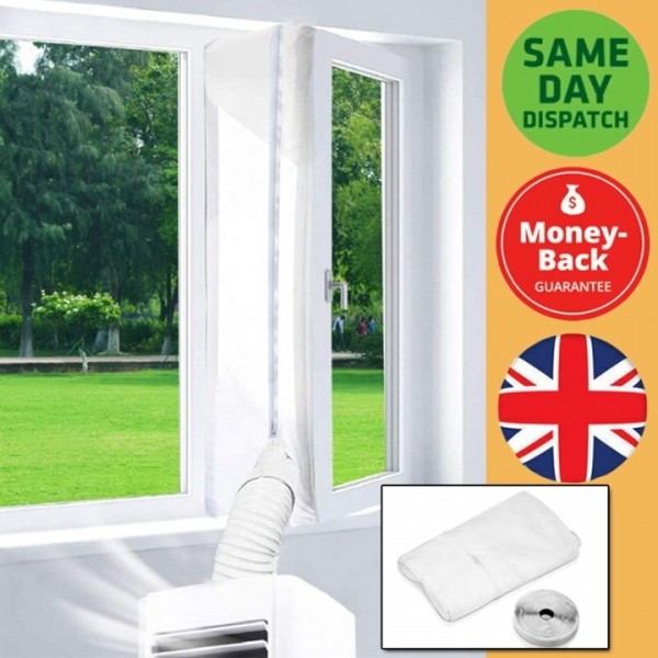 Window Seal Zip Cloth Portable Air Conditioning Mobile Unit Window Vent Seal Kit