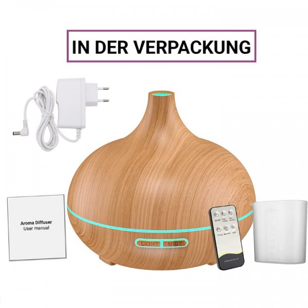 500ml Ultrasonic Aroma Diffuser with Remote Control