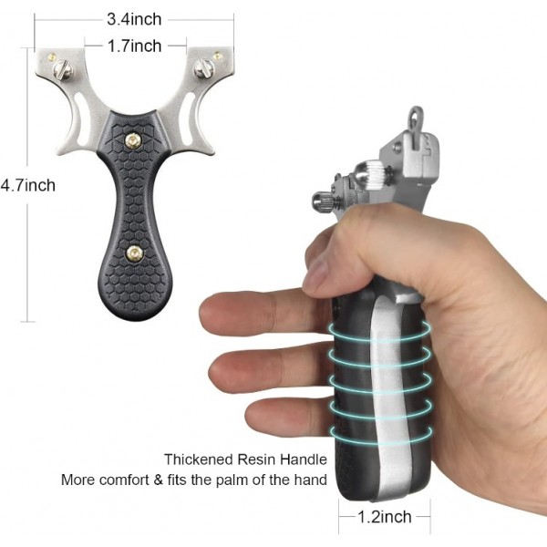 Schleuder Jagd Sling Shot Setfür Erwachsene, Professionelle Edelstahl Taktische