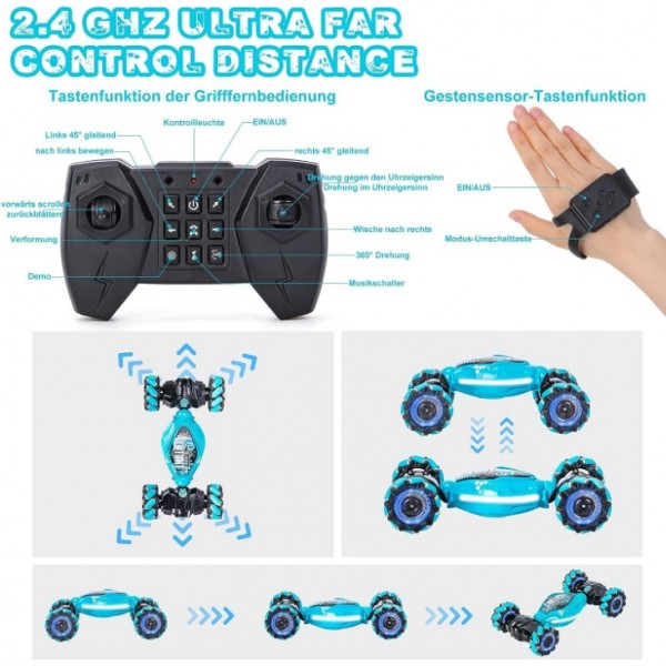 4WD Gesture-Control Stunt RC Car with Remote