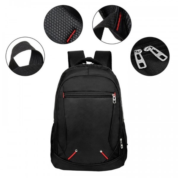 Herren Rucksack Wasserdicht Sport Arbeit Freizeit Schulrucksack Tasche Schwarz