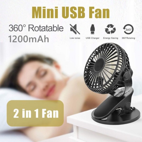360° Grow Ventilator mit Clip 3-Stufen Umluftventilator für Zelt Grow Box Fan DE