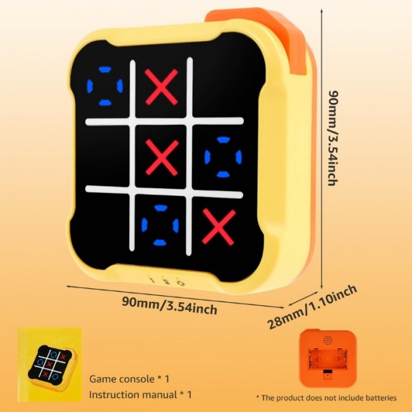 4-in-1 Tic Tac Toe Handheld Game Console with Memory Mode