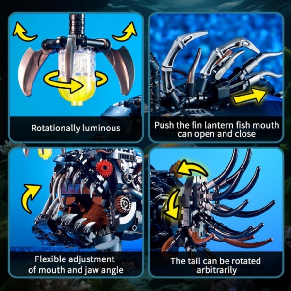 Glowing Mechanical Anglerfish Building Kit