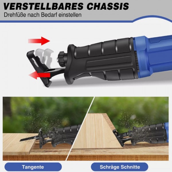 900W Adjustable Corded Reciprocating Saw