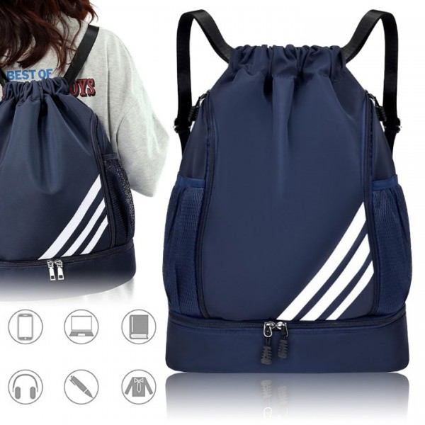 Waterproof Drawstring Gym/Swimming Sports Bag/Back...
