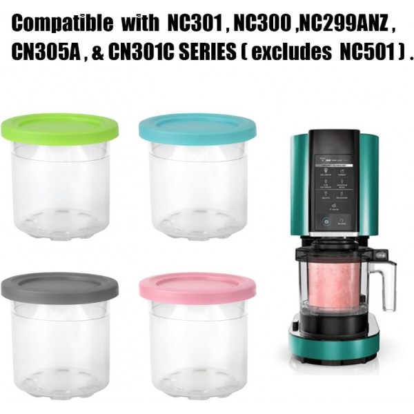 Für Ninja Dessert-Behälter Becher mit Deckel Cre...