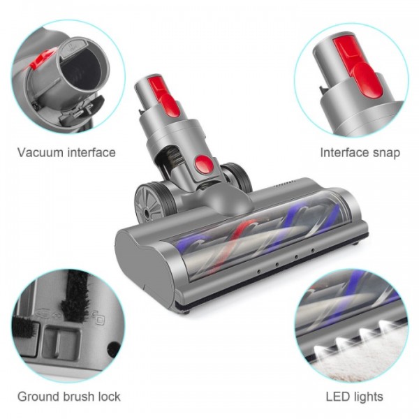 Turbobürste Staubsauger Düse Turbodüse für Dyson V7 V8 V10 V11 V15 Bodendüse DHL