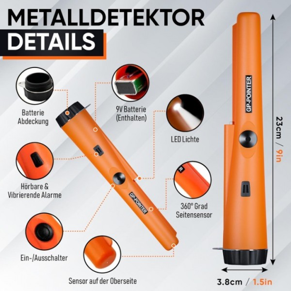 Pro Pointer Pinpointer Handheld Metal Detector Waterproof Digger Edge Detectors