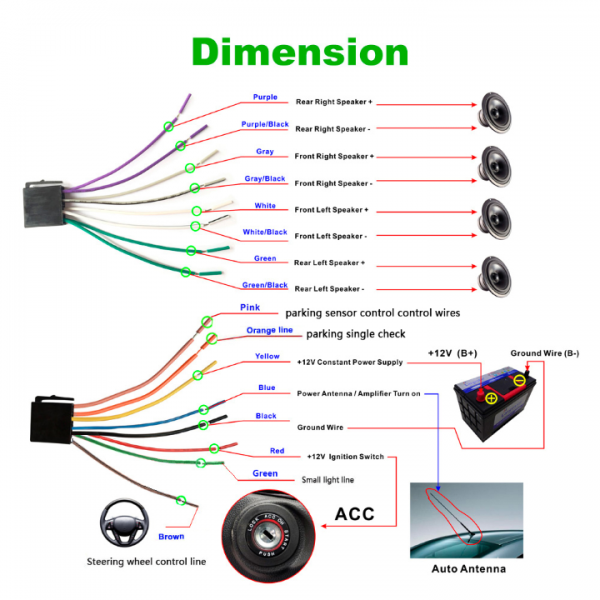 7" Android 10 Autoradio Navi MIT Kamera 1 DIN Radio Bluetooth USB AUX FM RDS DE