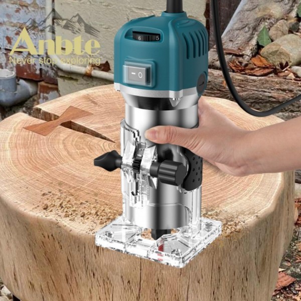 800W Holz Kantenfräse Elektrische Oberfräse mit Zubehör Set